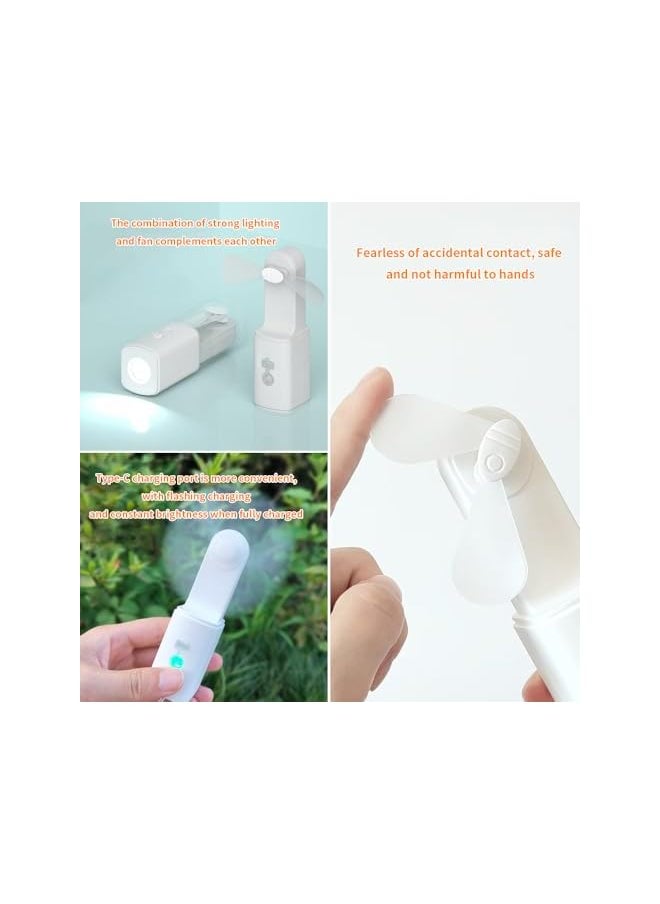 PROMASS promass New 2-in-1 Rechargeable Fan Flashlight, Multifunctional Fan Flashlight Combining LED Outdoor Lighting and Fan, Portable Small Flashlight Fan.  - Image 3