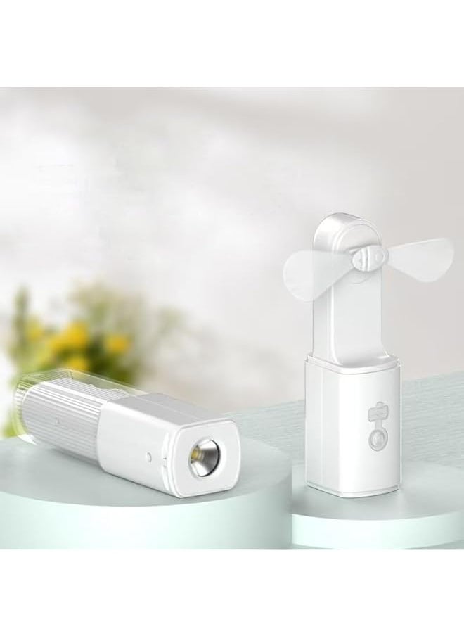 PROMASS promass New 2-in-1 Rechargeable Fan Flashlight, Multifunctional Fan Flashlight Combining LED Outdoor Lighting and Fan, Portable Small Flashlight Fan.  - Image 2