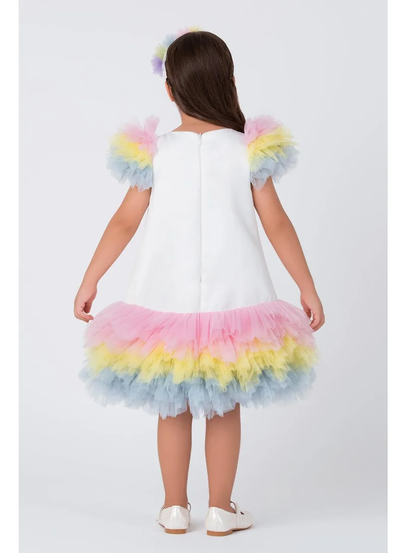 VIA BAMBINO Lovely Girls Unicorn Dress