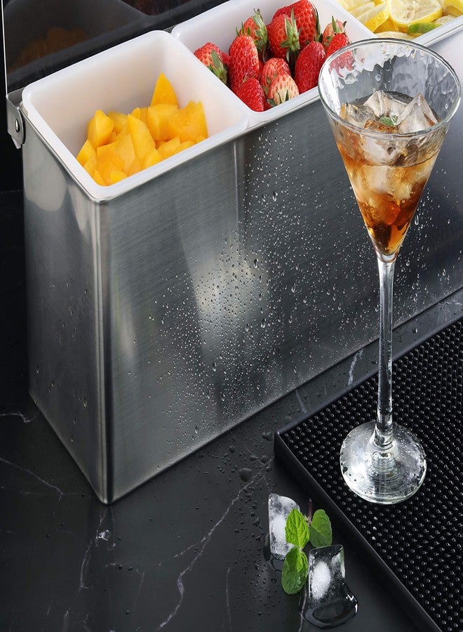 نيو ستار فود سيرفيس نيو ستار لخدمات الطعام | موزعات توابل متعددة الأقسام بجودة المطاعم (فضي، 3 أقسام) - Image 3