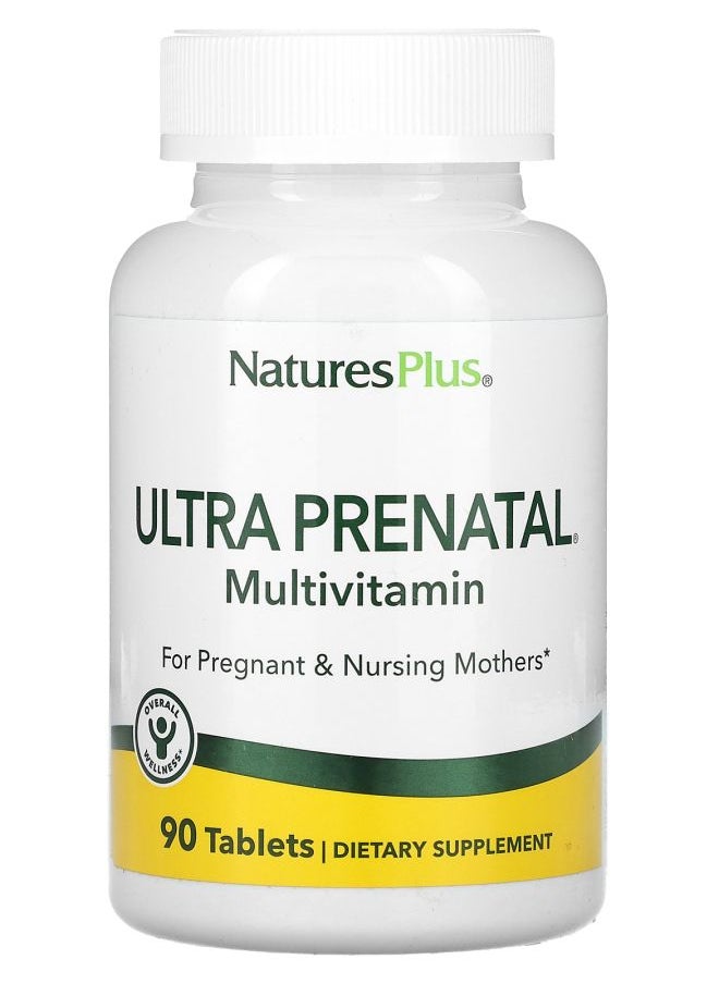NaturesPlus Ultra Prenatal Multivitamin 90 Tablets 