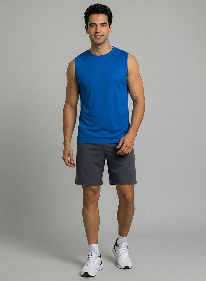REALESSENTIALS Men's Mesh Tank Top Quick Wicking Jersey Sleeveless Muscle Active Performance Sport Basketball Beach Gym Workout Running Training Fitness Athletic Bodybuilding Undershirt Breathable- Set 10, L - Image 4