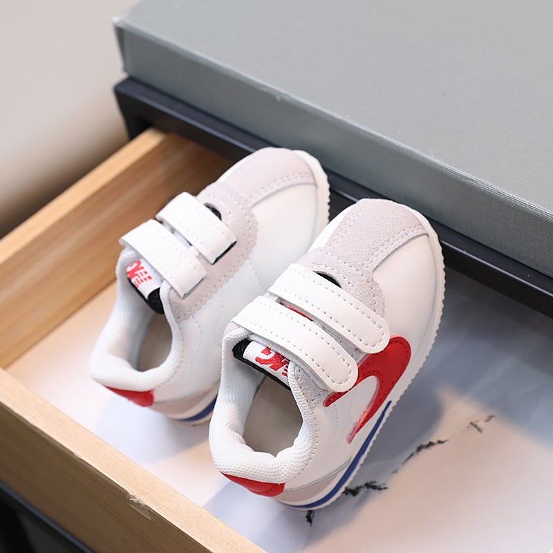 Korean Magic Tape Toddler Sneakers Red