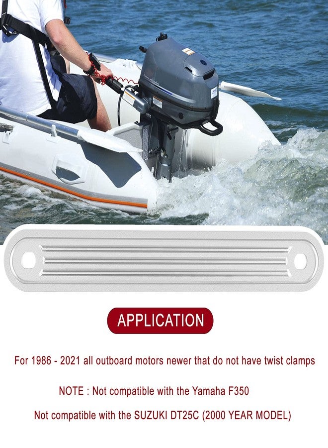 Danti TSP-1 Transom Support Plate For Top Bolt Holes (3001.8067) - 15" x 2" Aluminum Marine Engine Transom Support Plate, 3/8" Thickness - Image 2