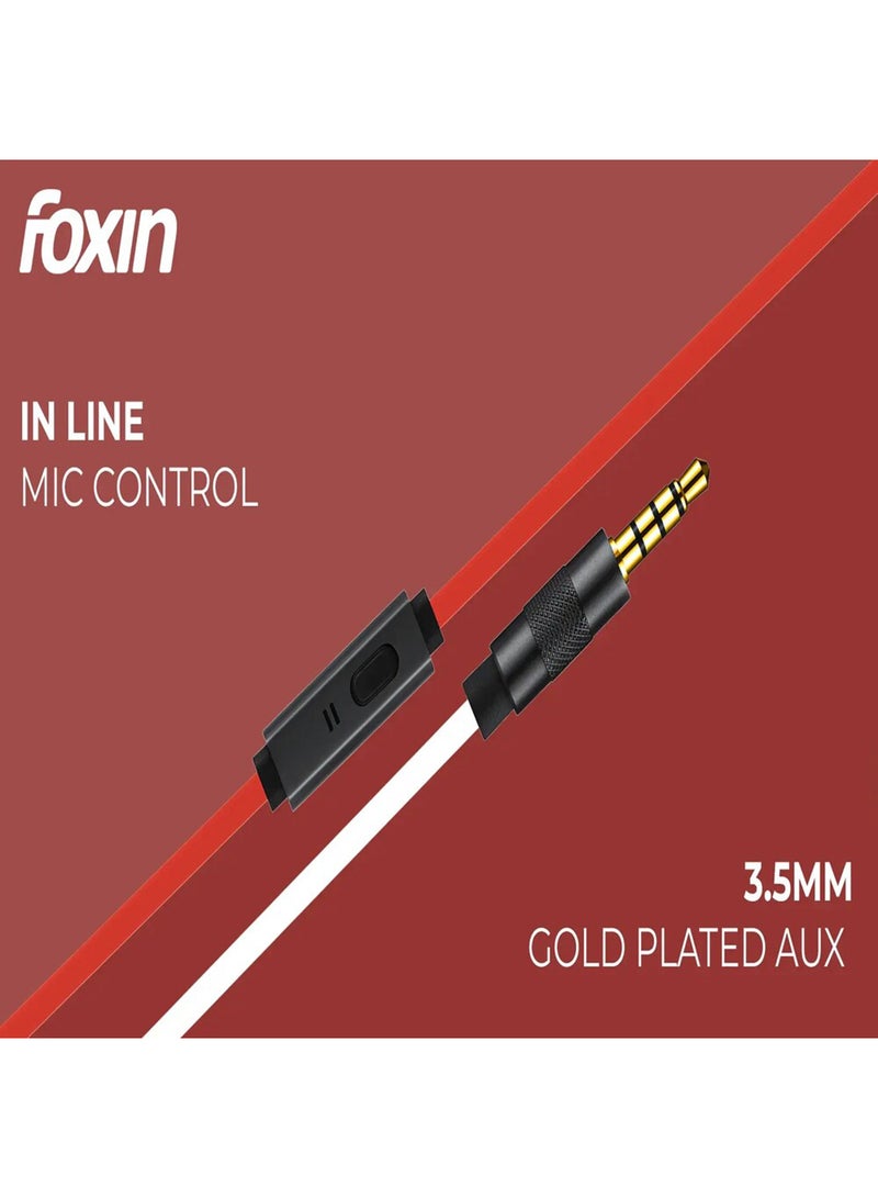 FOXIN Renewed - BASS PRO+ T2 Metallic in-Ear Wired Earphones - Image 5
