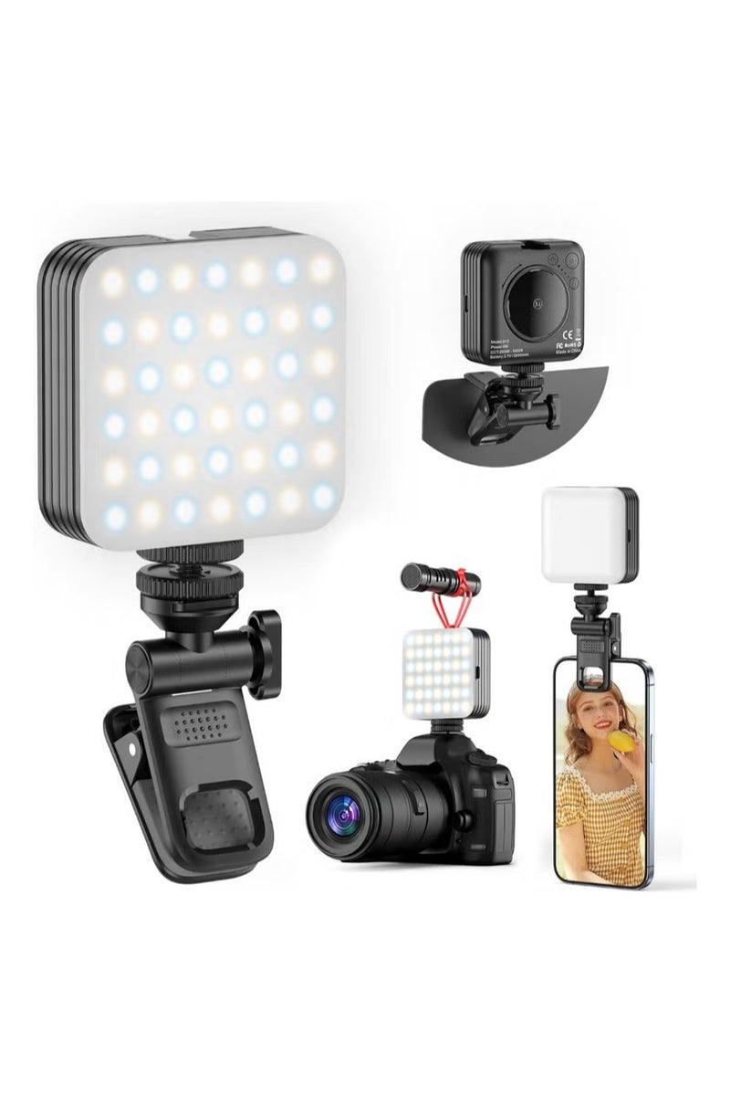 Selfie Light, 80 LED Beads Phone Light, Video Light for Meeting, Portable Clip Camera Light with Dimmable 2500-9000K with 2000mAh Battery. Compatible for Camera Selfie Stick Tripod. - Image 1