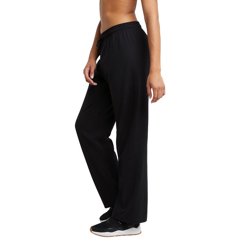 Champion, Lightweight Lounge, Comfortable Jersey Pants for Women, 31.5" (Plus Size Available), Black, X-Large - Image 3