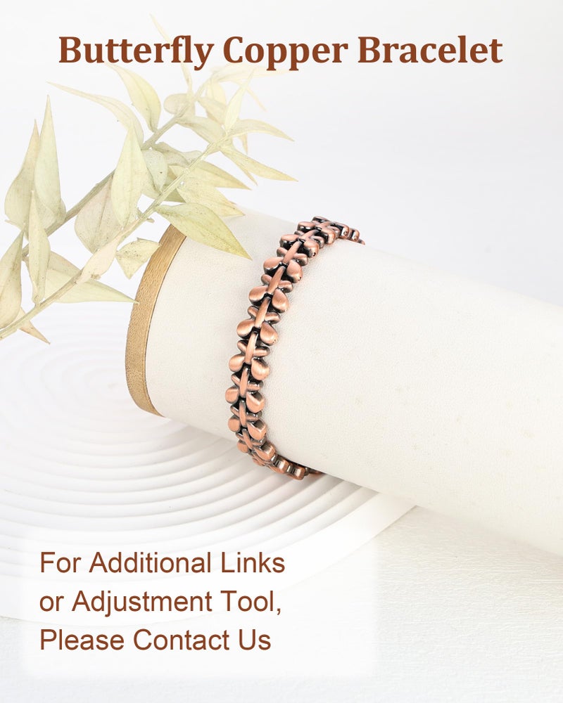 BioMag 99.99% Copper Bracelets for Women, Magnetic Bracelets with 3500 Gauss Neodymium Magnets with Adjustable Sizing Tool & Jewelry Box (Copper) - Image 4