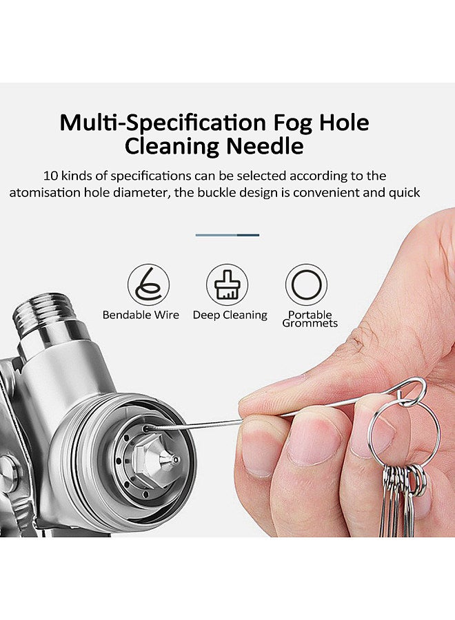 21Pcs Multi-Purpose Paint Sprayer Cleaning Kit Nylon Brushes Mini Brushes & Needles Metal Tube Cleaning Brush for Clean Airbrush Nozzles Sprayer Tattoo Equipment  - Image 3