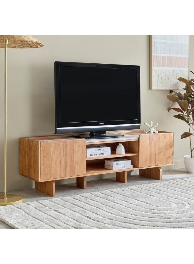 Home Box Seoul 1.6-Meter Marble Top Tv Unit For Tvs Up To 70-Inch 50 X 160 X 40 Cm  - Image 1
