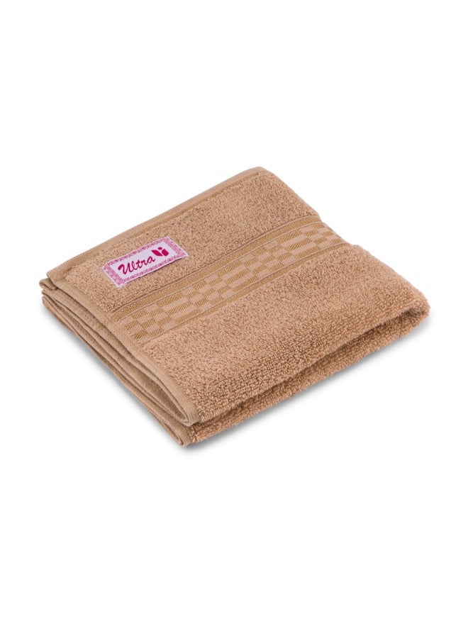 BYFT Home Ultra (Beige) Premium Cotton Hand Towel (50 X 90 Cm-Set Of 1) Highly Absorbent, High Quality Bath Linen With Checkered Dobby 550 Gsm - Image 3
