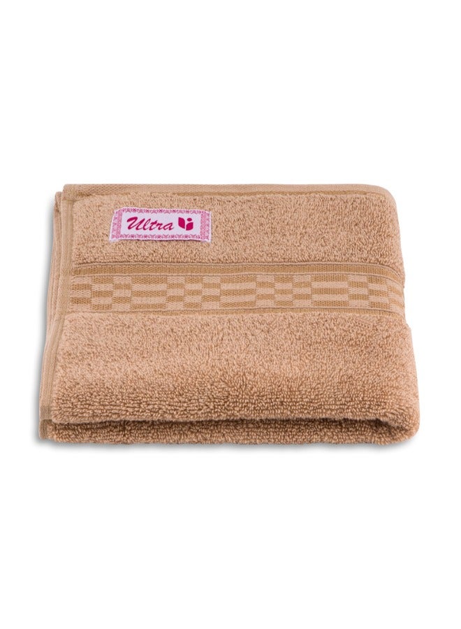 BYFT Home Ultra (Beige) Premium Cotton Hand Towel (50 X 90 Cm-Set Of 1) Highly Absorbent, High Quality Bath Linen With Checkered Dobby 550 Gsm - Image 2