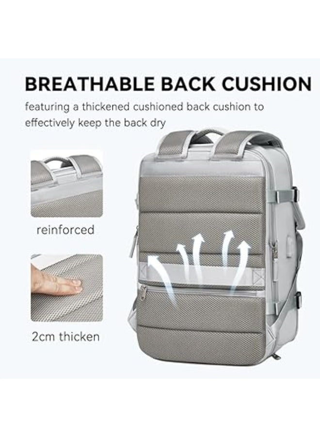 Beauenty Large Travel Backpack, Carry On Backpack for Men, Airline Flight Approved Waterproof 16 Inch Laptop Backpack with Shoe Compartment Casual Daypack Backpacks - Image 2