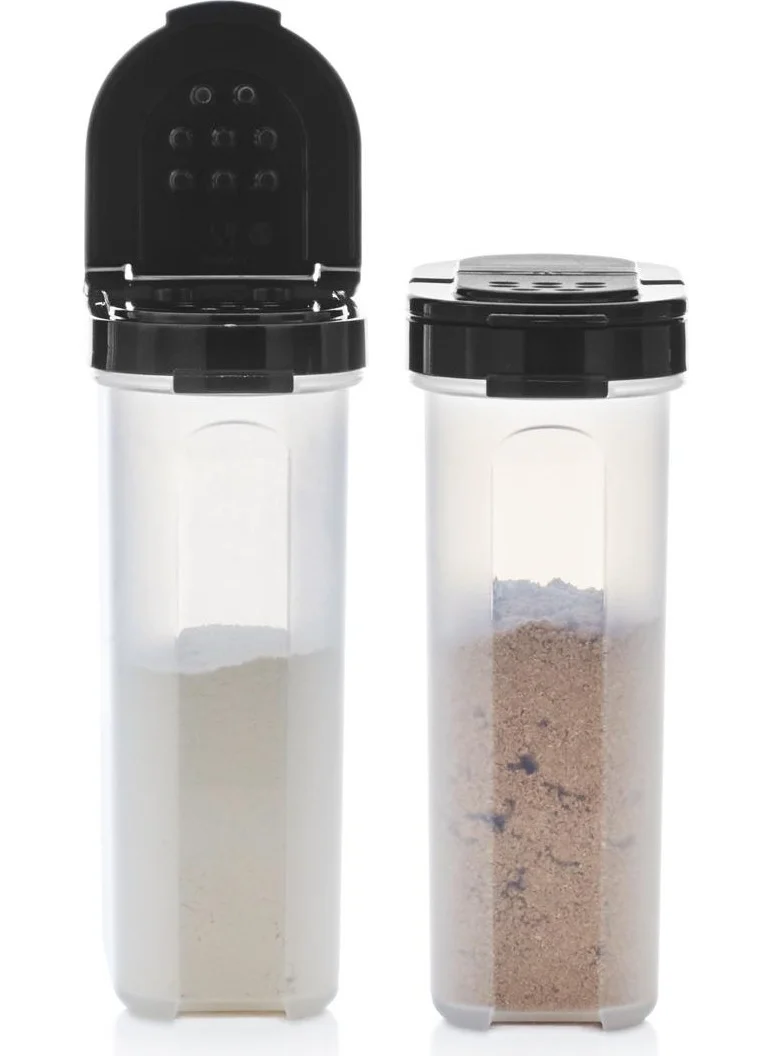 Tupperware Spice Pot Set of 2 250ml Black