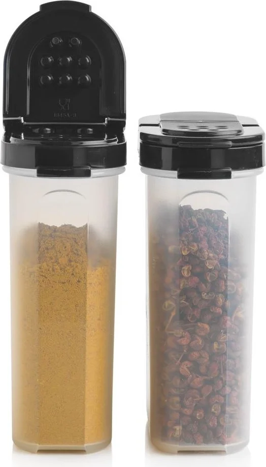 Tupperware Spice Pot Set of 2 250ml Black