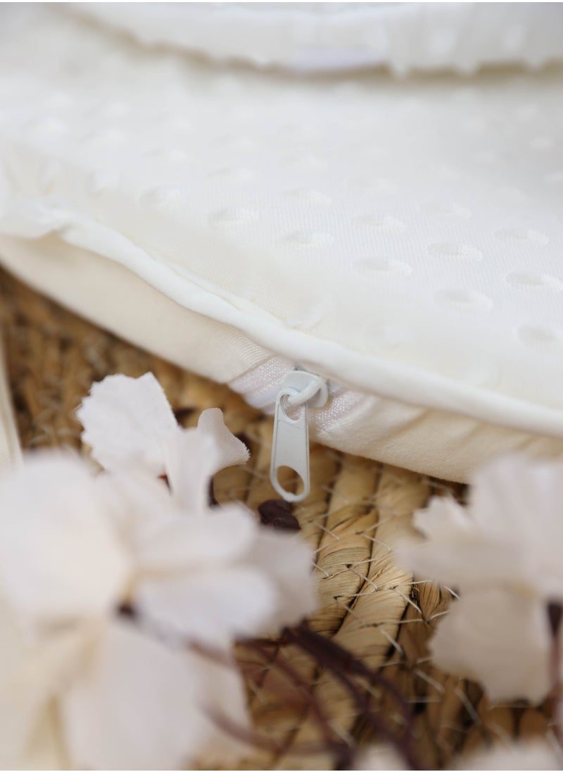 FUN MOMENT - Portable mattress with barriers and pillow for newborns 75×42cm - Image 1