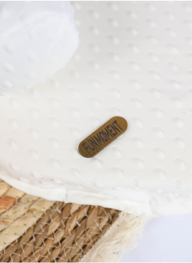 FUN MOMENT - Portable mattress with barriers and pillow for newborns 75×42cm - Image 1