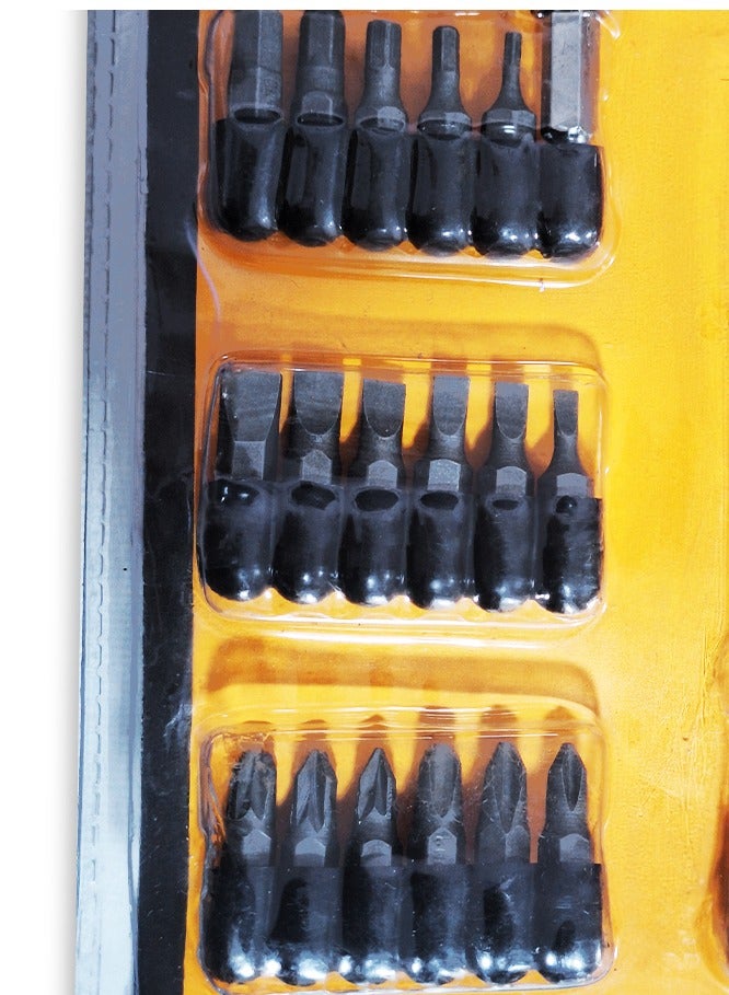 ABC Cordless screwdriver set 26PCS has a electric handy gun design 3.6V with large handles for easy grip and handling when installing or repairing furniture in the home, The machine uses sturdy metal seams made of stainless steel, ensuring durability - Image 3