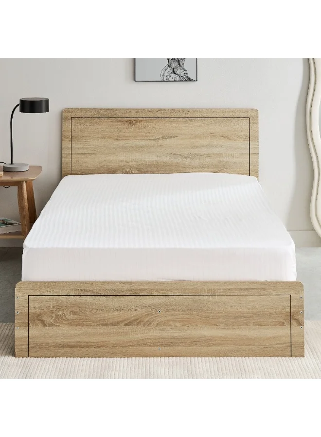 Home Box Hamilton Striped Satin Cotton Single Fitted Sheet 200 x 36 x 90 cm