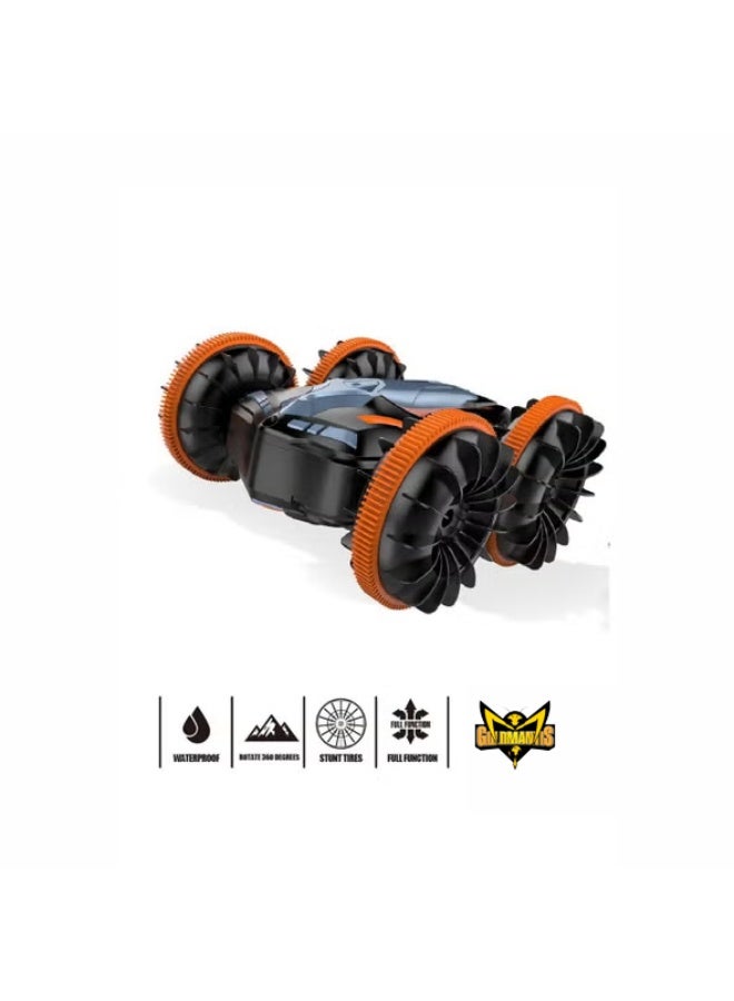 GOLD MANTIS Amphibious Stunt Electric Double-sided Drift Remote Control Car 360 Degree Waterway Amphibious Stunt Car High-speed Racing Summer Beach Crawler Toy Car - Image 5