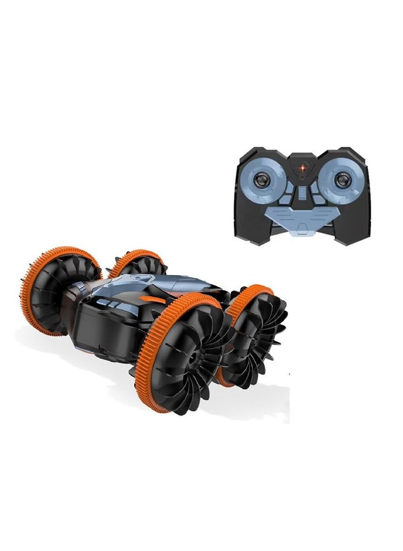 GOLD MANTIS Amphibious Stunt Electric Double-sided Drift Remote Control Car 360 Degree Waterway Amphibious Stunt Car High-speed Racing Summer Beach Crawler Toy Car - Image 1