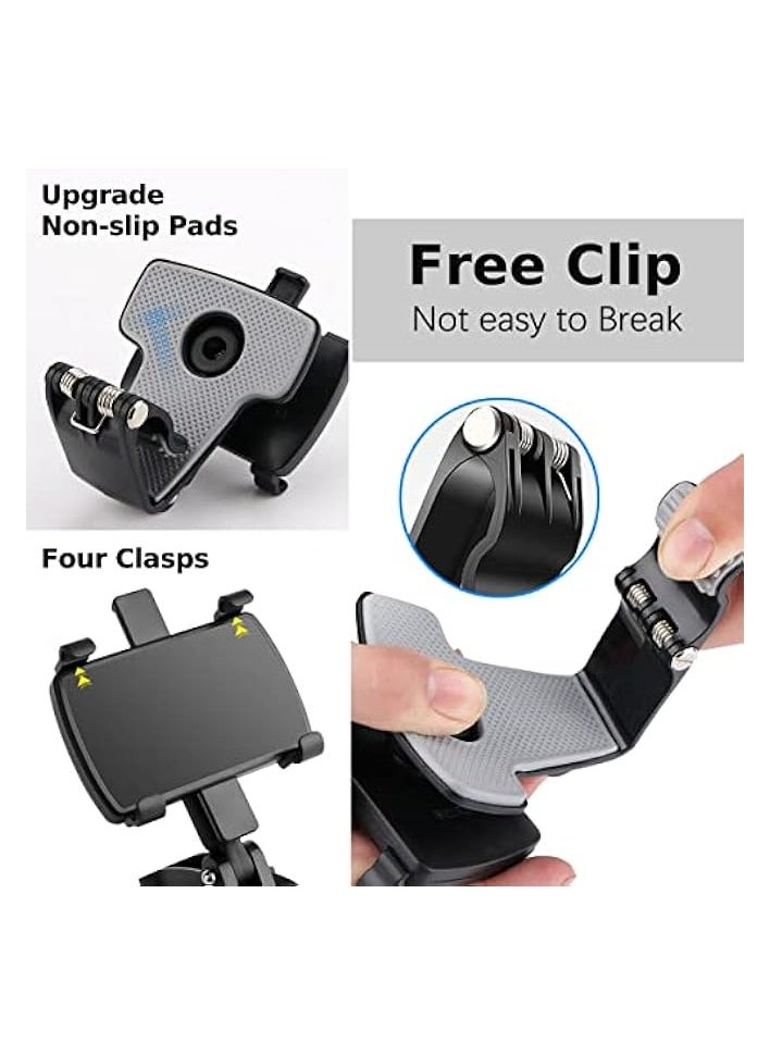 erorex Car Phone Holder, Mount Dashboard Phone Car Holder 360 Degree Rotation Cell Phone Holder for Car Clip Mount 3-in-1 Multi-Function Phone Car Mount Suitable for 4-7 Inches Smartphones  - Image 3
