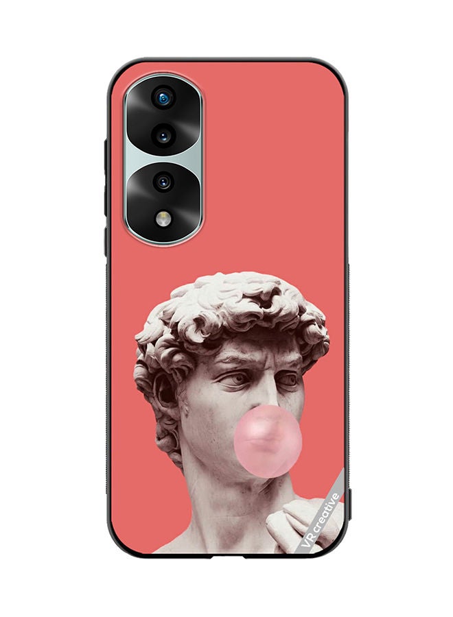 VR CREATIVE Protective Case Cover For Honor 70 Pro Gum, Estetichs, Retrowave Design Multicolour - Image 1