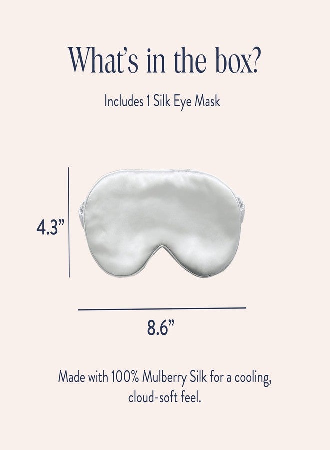 Brooklinen Silk Eye Mask for Sleeping – Ivory, 100% Mulberry Silk Sleep Mask with Soft Elastic Strap, Machine Washable, Breathable & Cool-to-The-Touch – Ideal for Sleeping & Traveling - Image 2