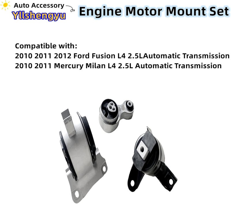 Yllshengyu Engine Motor Transmission Mount Set - Image 2