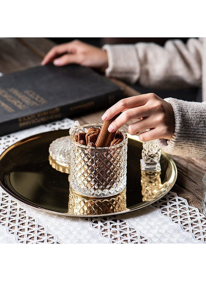 AKDC Bone China Shallow 10.5Inches 3 Tier Rectangle Plate With Gold Stand Tied Serving Tray Food Display Dessert Appetizer Set For Parties Gold White/Gold Dy1886-Ng - Image 5