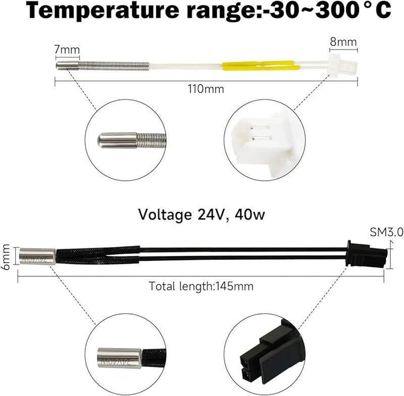Prusa MK4 MK3 9 MK4S XL طابعة ثلاثية الأبعاد مجموعة رأس التسخين متوافقة 2 قطعة نواة رأس التسخين واحدة - Image 5