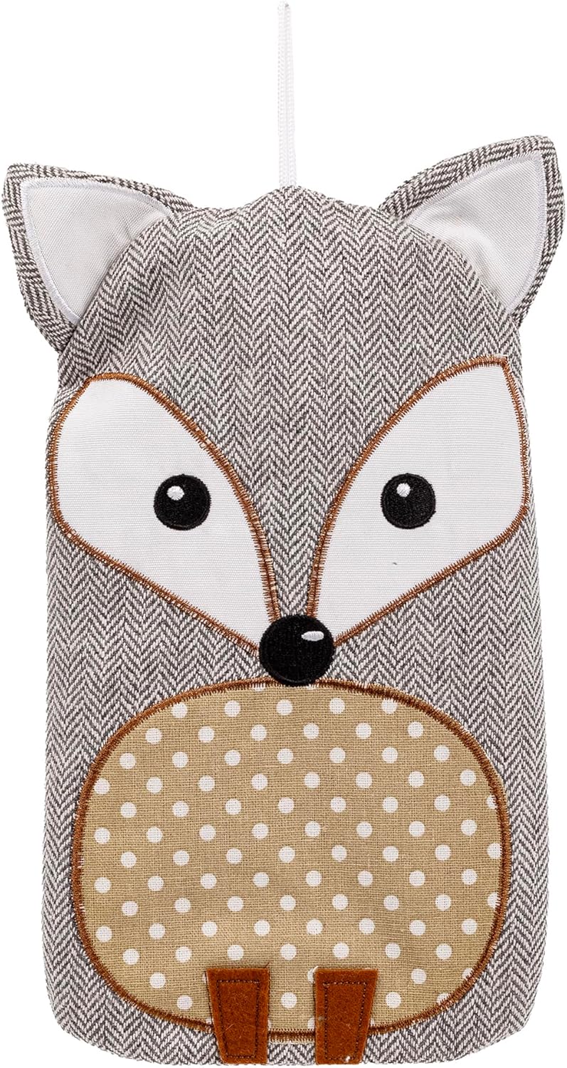 Bodico Bodico Warm and Cozy Novelty Wolf Hot Water Bottle, 1L, Grey 