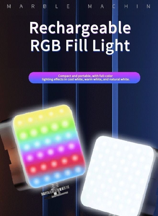 Egg Portable RGB Video Light Fill Light 0-360 Full Color Video Light Dimmable 180 Degree Front and Rear Adjustment Angle for Photography,Video Conference,TikTok - Image 5