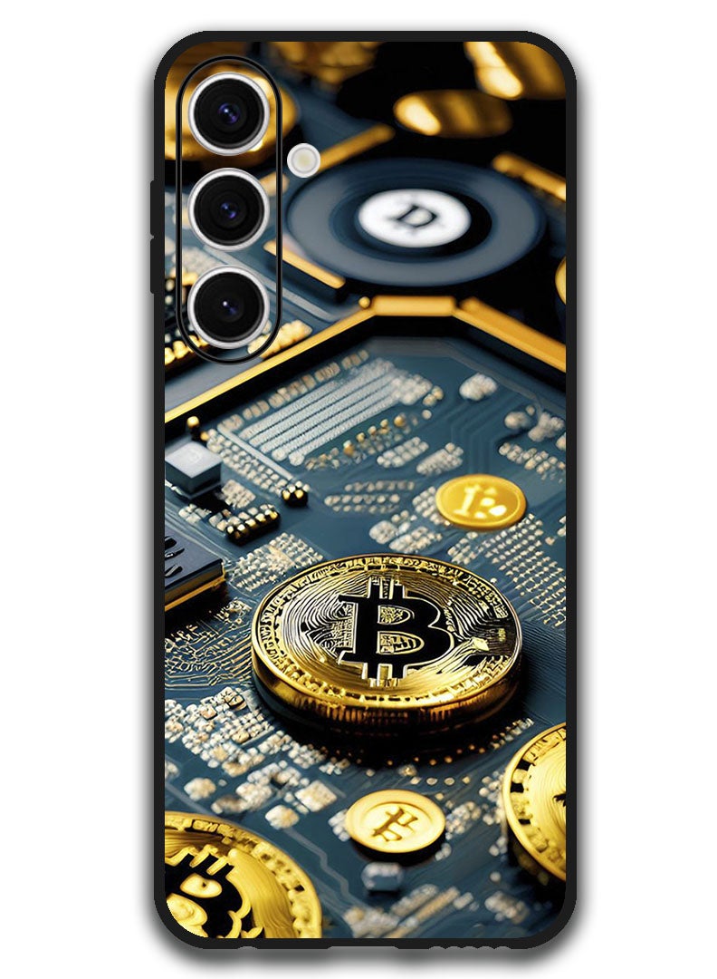 Theodor Protective Case Anti Scratch Shock Proof Bumper Cover For Samsung Galaxy S24 FE Bitcoin 1 - Image 1