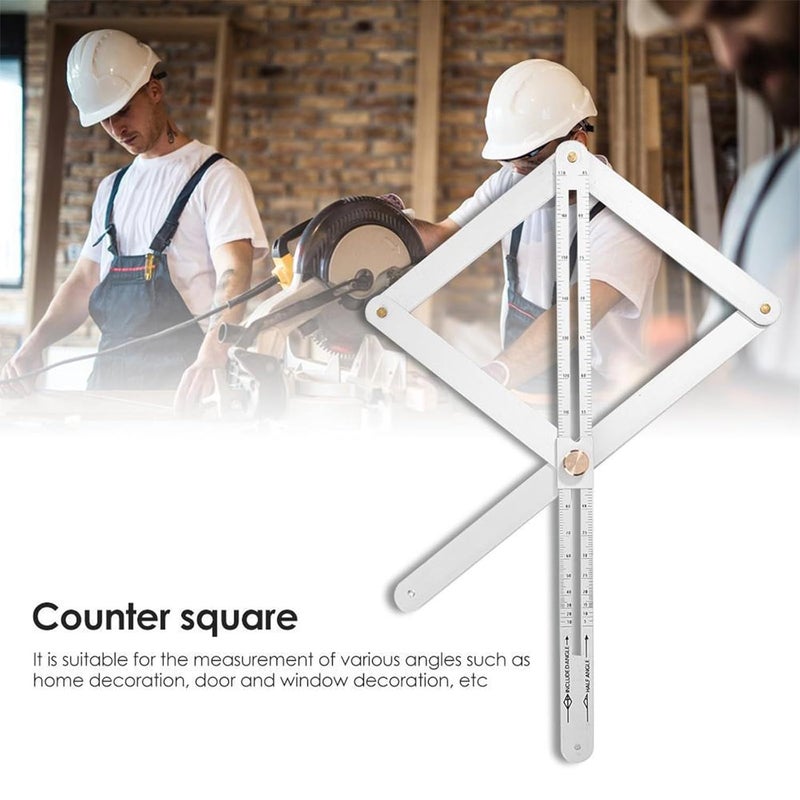 Multifunction Angles Measurement Device Not Bending Thickened Protractor Upgrades for Ceiling Design & Door Frame Projects Ergonomic Angles Measurement Instrument - Image 2