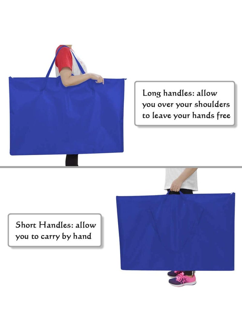 ZKOO ZKOO 24 x 36 Inch Art Portfolio Bag, Large Size Art Bag Light Weight Waterproof Poster Board Storage Bag, Art Portfolio Tote for Artwork, Poster, Sketch Drawing, Art Work, Canvas (Blue, 2 Pack)  - Image 5