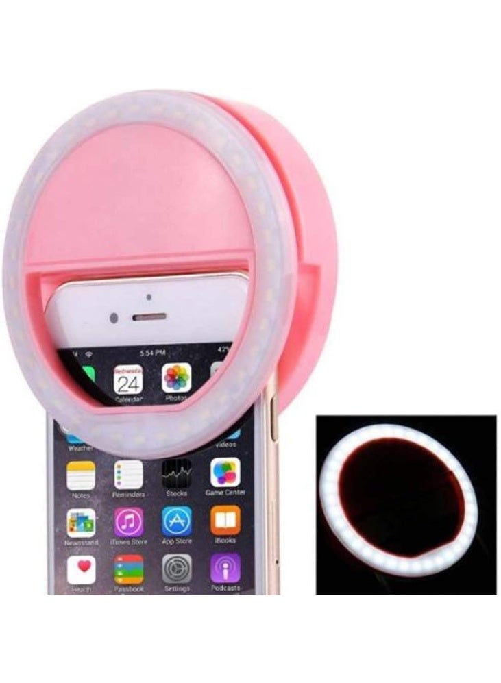 ضوء فلاش LED دائري محمول متعدد الاستخدامات قابل لإعادة الشحن USB للهاتف المحمول والكاميرا  - Image 5