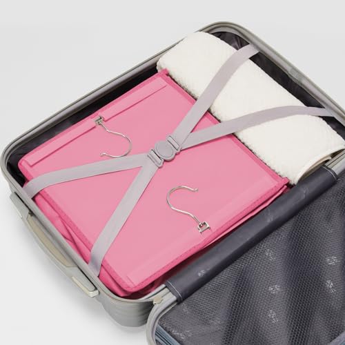 YOUDENOVA Hanging Closet Organizer, Closet Hanging Storage Shelves (Pink) - Image 5