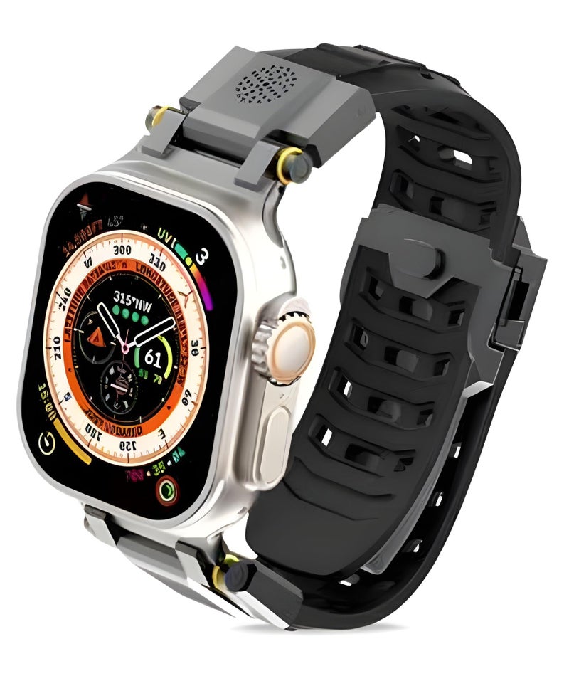 NEXT STORE Knuckle Style Silicone Strap Compatible with Apple Watch Series 1–10 Ultra/Ultra 2 (42–49mm) - Image 2