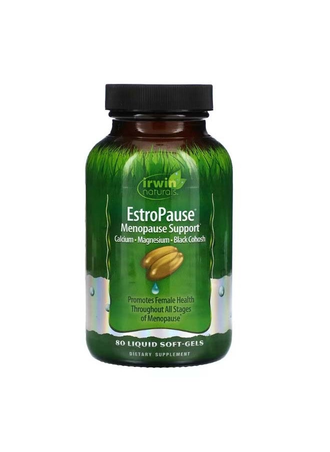 Irwin Naturals EstroPause Menopause Support 80 Liquid SoftGels  - Image 1