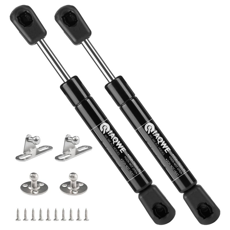 IAQWE 7.5 Inch Gas Struts 20 Lb/89N Shocks Spring Lift Support for Lightweight Rv Cabinet Door Storage Toolbox Toy Box Sentry Safe Replacement Part Lid 2PCS - Image 1