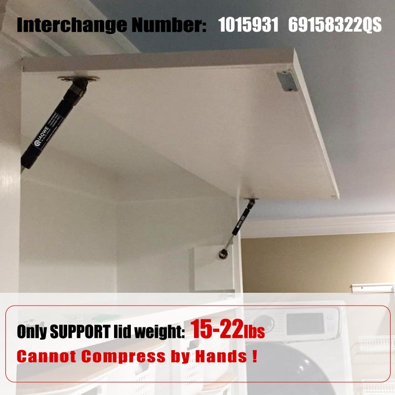 IAQWE 7.5 Inch Gas Struts 20 Lb/89N Shocks Spring Lift Support for Lightweight Rv Cabinet Door Storage Toolbox Toy Box Sentry Safe Replacement Part Lid 2PCS - Image 4