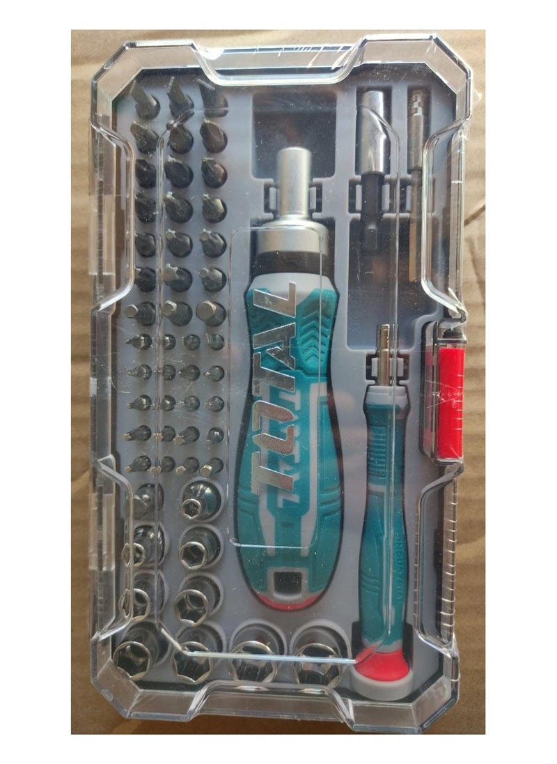 TOTAL - Screwdriver set, 55 pieces, model TACSD30556 - Image 1