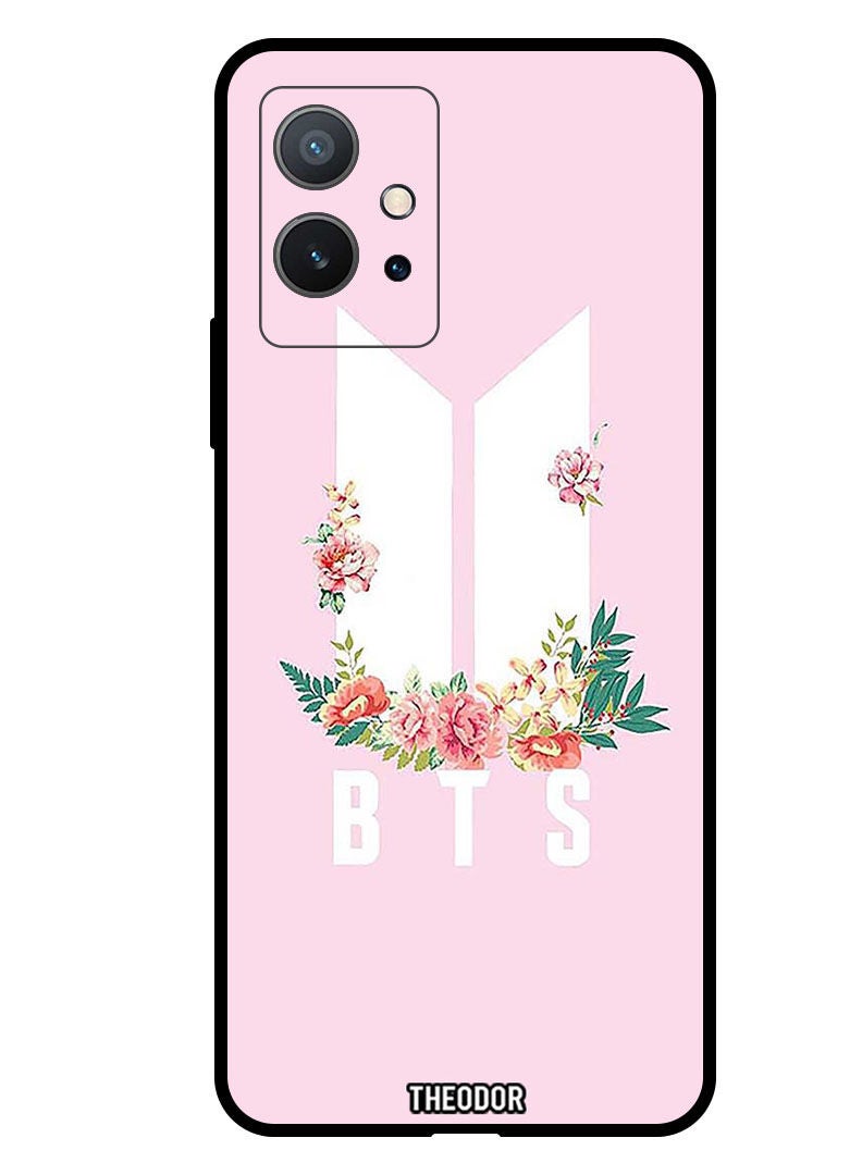 Theodor Protective Case Anti ScratchShockproof Cover For VIVO Y55 5G BTS floral - Image 1