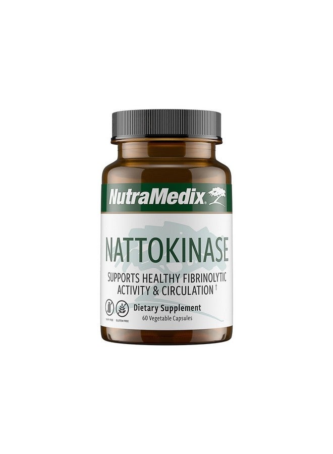 NutraMedix Nattokinase Supplement - Nattokinase 2000 FU per Serving - Formulated for to Support Heart Health and Healthy Circulation - Gluten + Dairy-Free (60 Capsules) - Image 1
