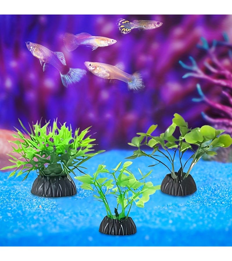 10pcs Artificial Aquatic Plants Fish Tank Decor Simulated Aquarium Decorations - Image 3