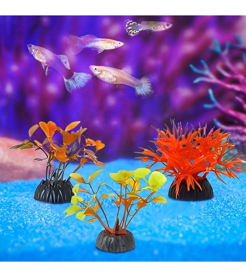 10pcs Artificial Aquatic Plants Fish Tank Decor Simulated Aquarium Decorations - Image 4