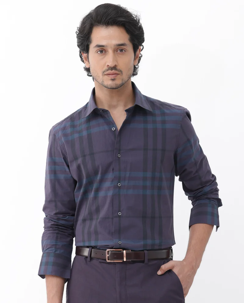 Rare Rabbit Men's Cotton Check Shirt