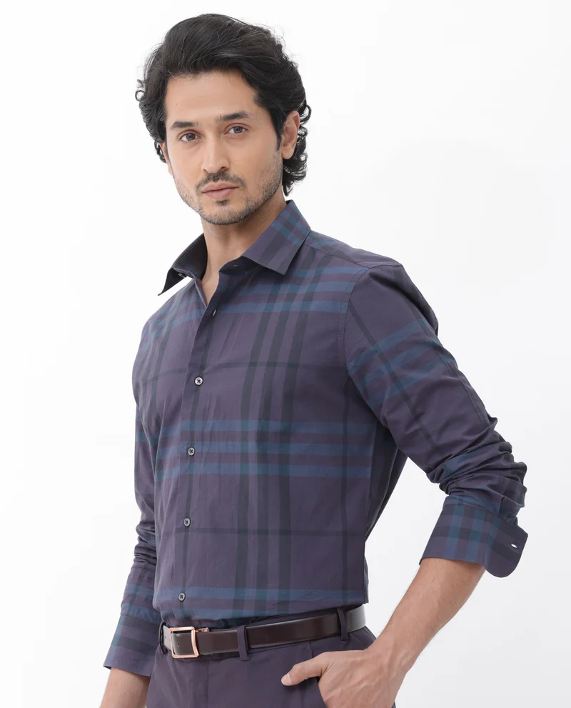 Rare Rabbit Men's Cotton Check Shirt
