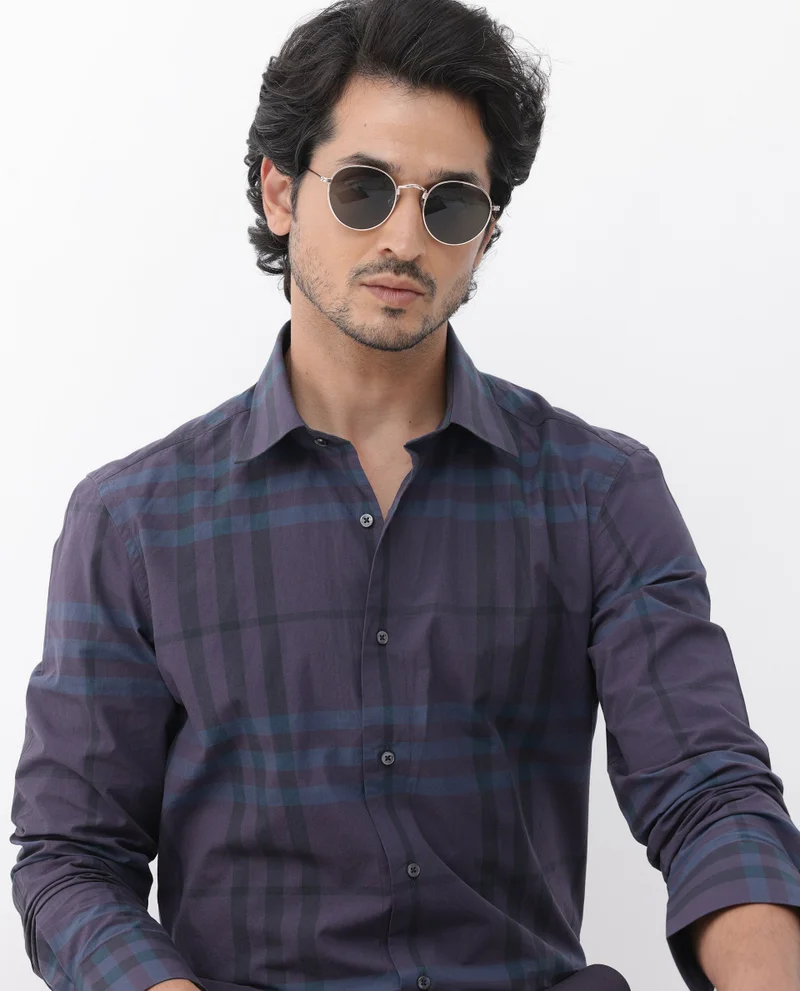 Rare Rabbit Men's Cotton Check Shirt